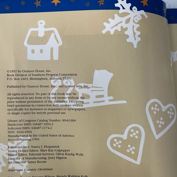 American Country Christmas Leisure Arts Presents - Patricia Dreame Wilson - Picture 5 of 6